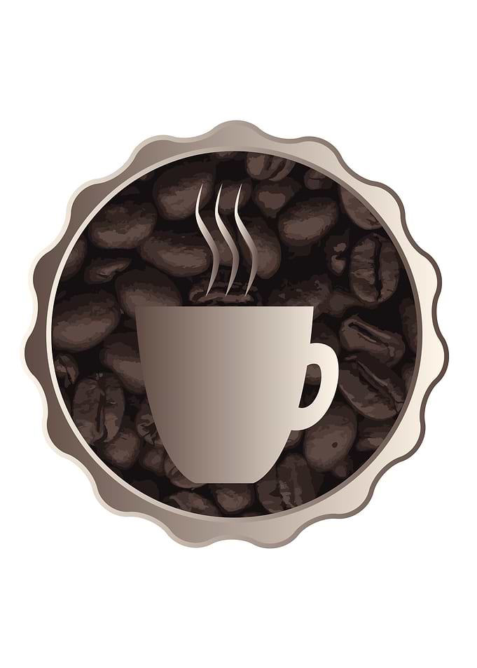 Roasted Coffee Cup Sign