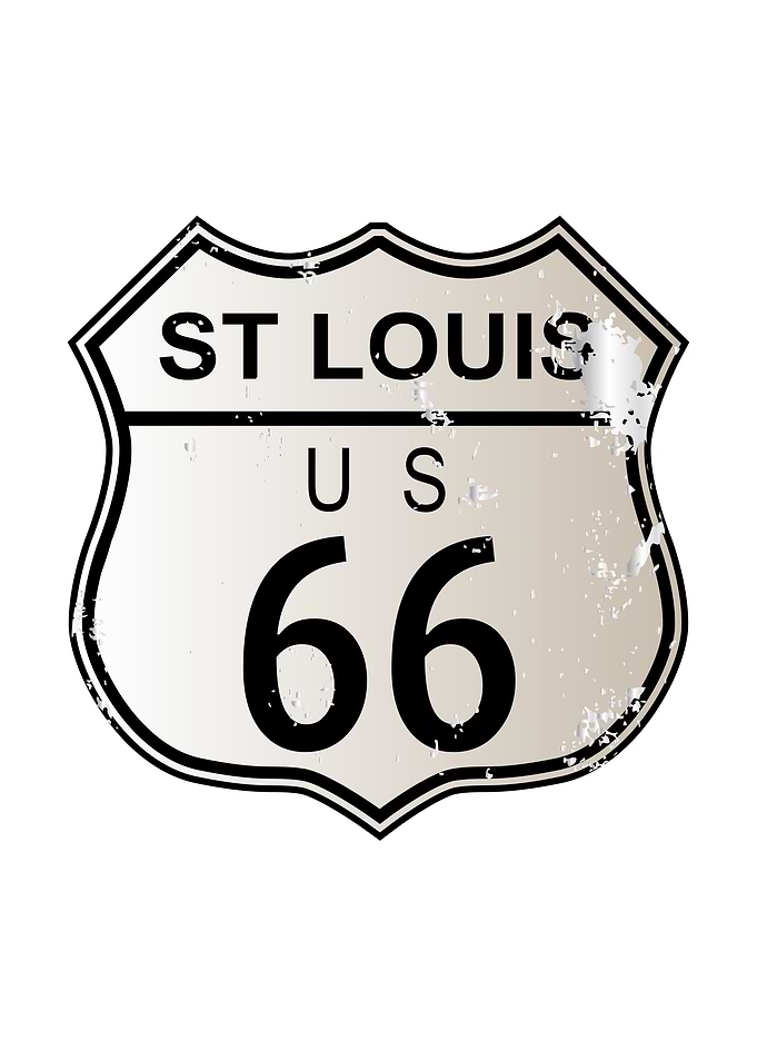 St Louis Route 66 Sign