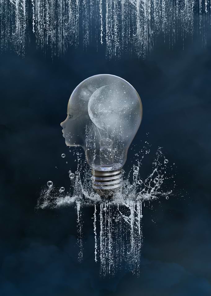 Face light bulb