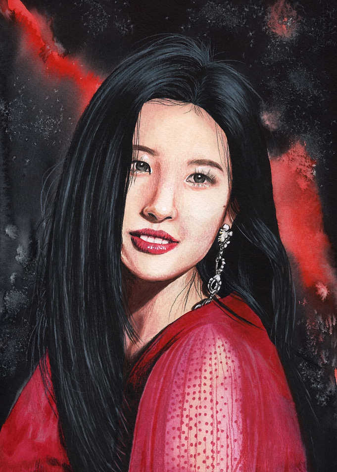 Sunmi KPOP mixedmedia port