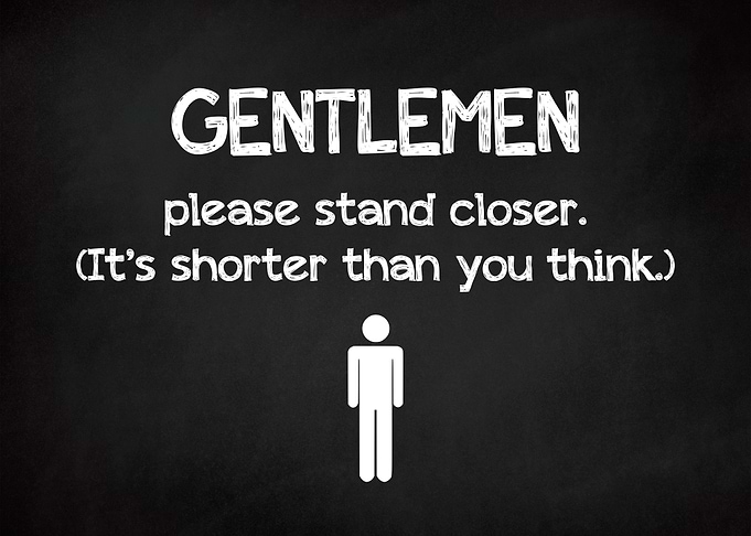 GENTLEMEN Funny Bathroom