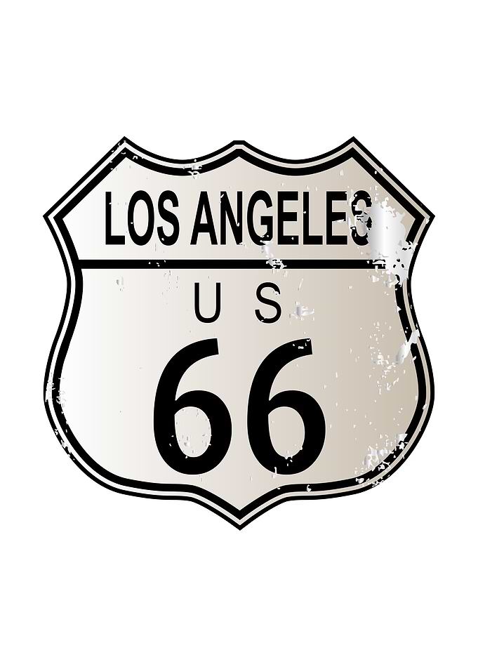 Los Angeles Route 66 Sign