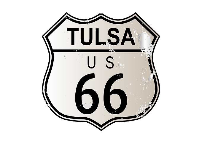 Tulsa Route 66 Sign
