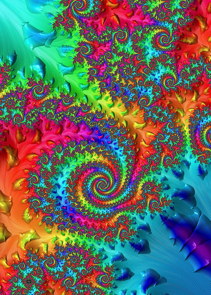 Shiny Rainbow Fractal