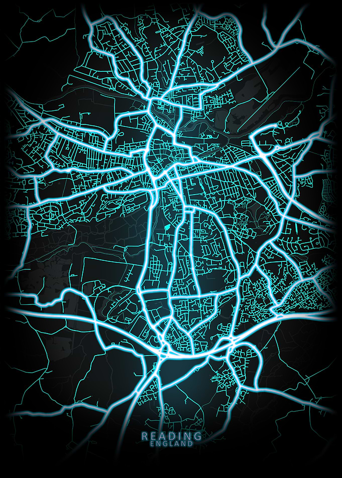 Reading England City Map