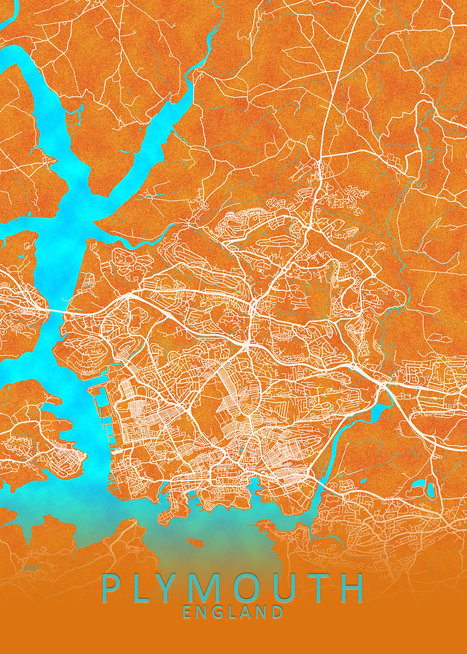 Plymouth England City Map