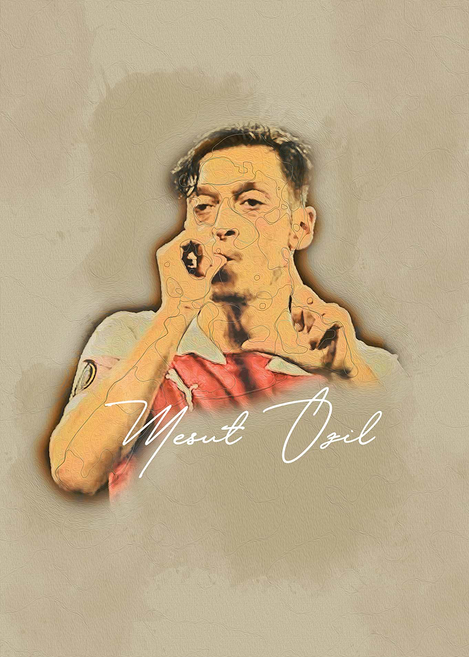 Mesut Ozil WaterColor