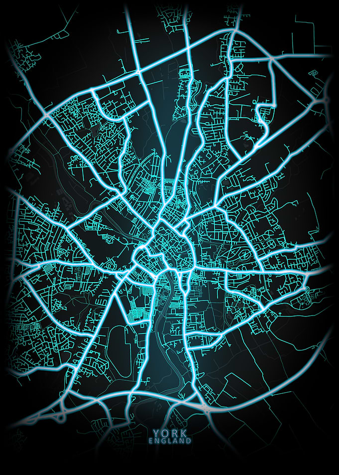 York England City Map