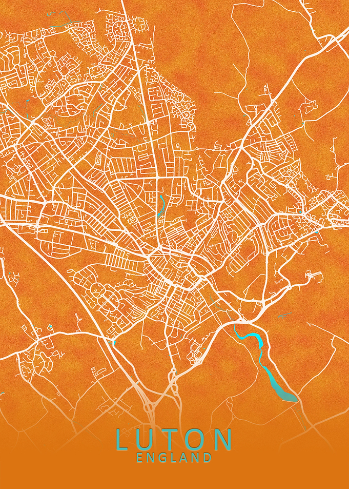 Luton England City Map