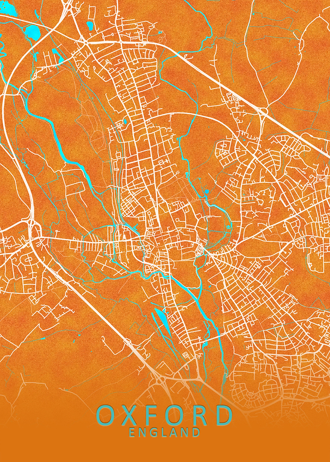 Oxford England City Map