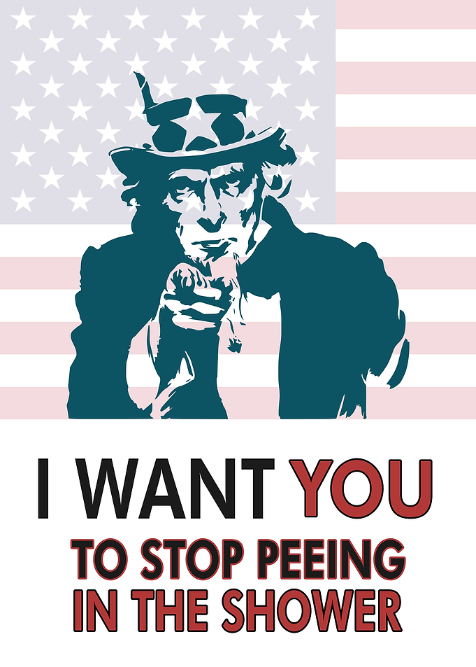 I WANT YOU Funny Bathroom