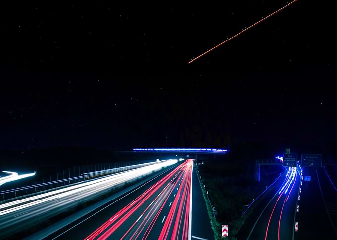 Highway by night
