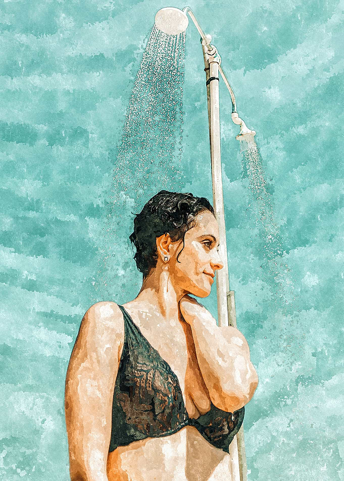 Bathe | Woman Pool Shower