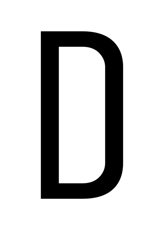 Letter D