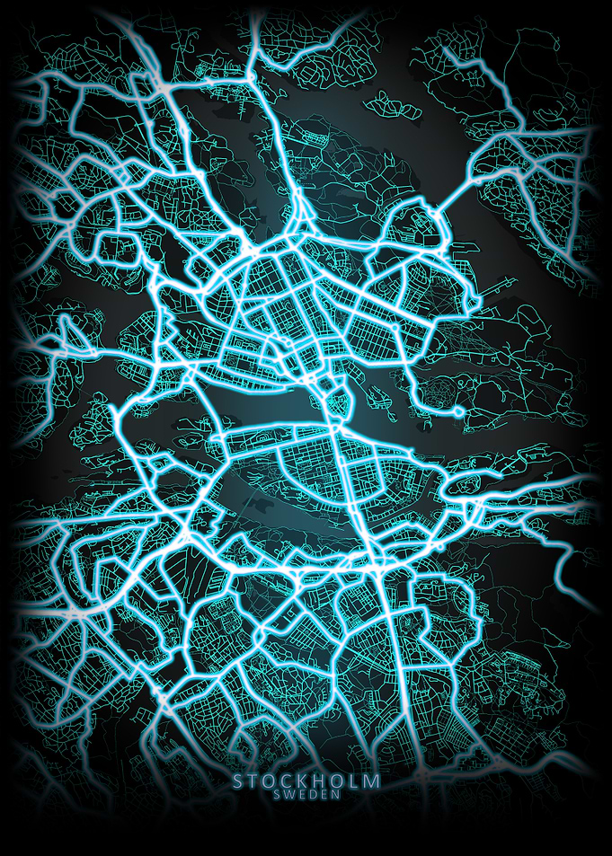 Stockholm Sweden City Map