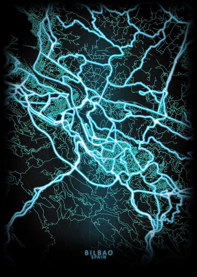 Bilbao Spain City Map