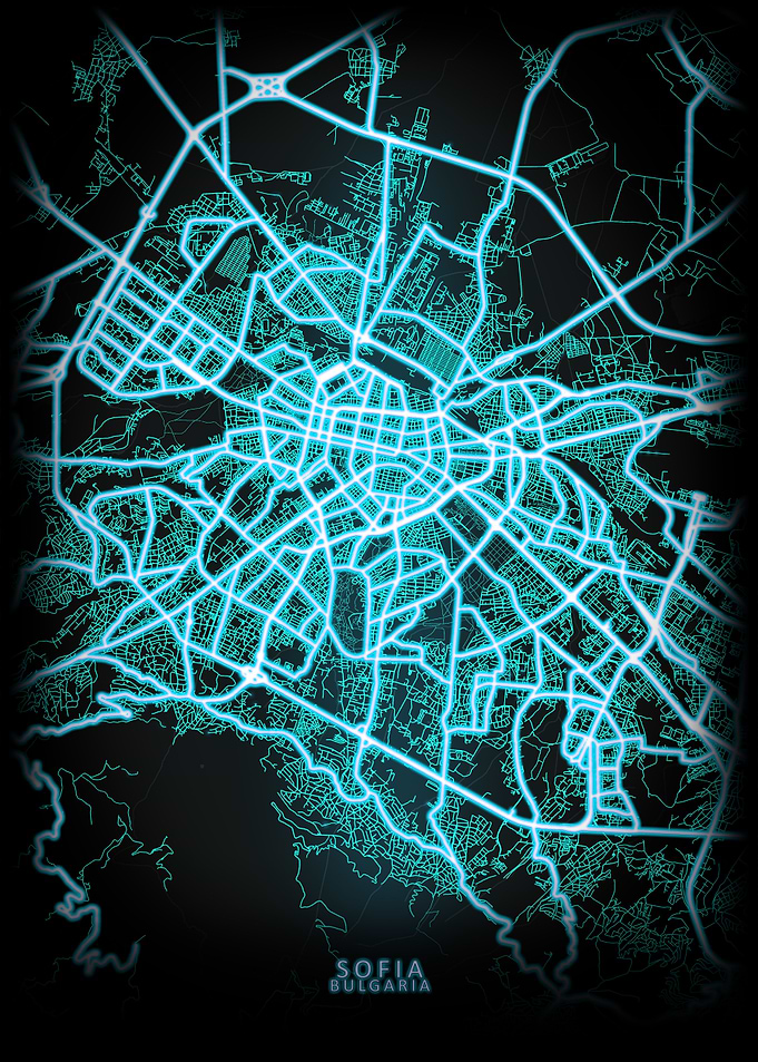 Sofia Bulgaria City Map