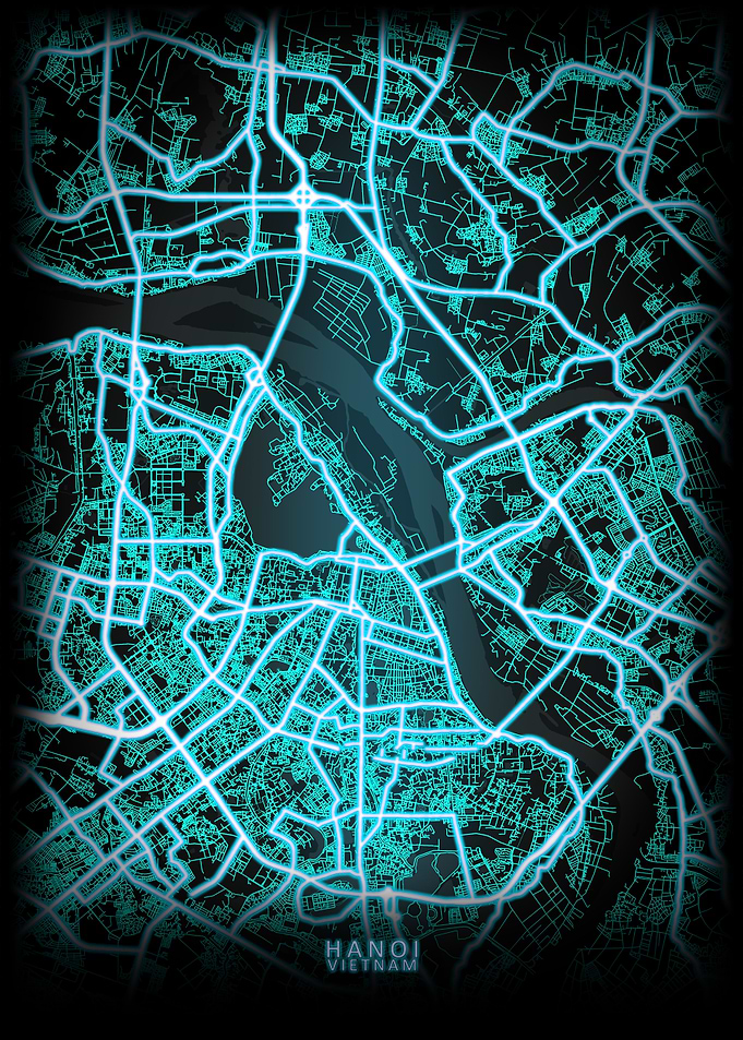 Hanoi Vietnam City Map