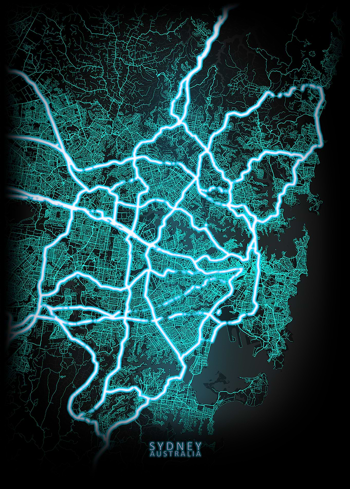 Sydney Australia City Map