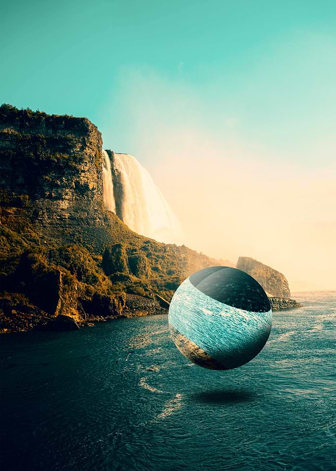 Rocks and sphere