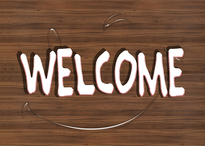 Unique Wood Welcome SIgn
