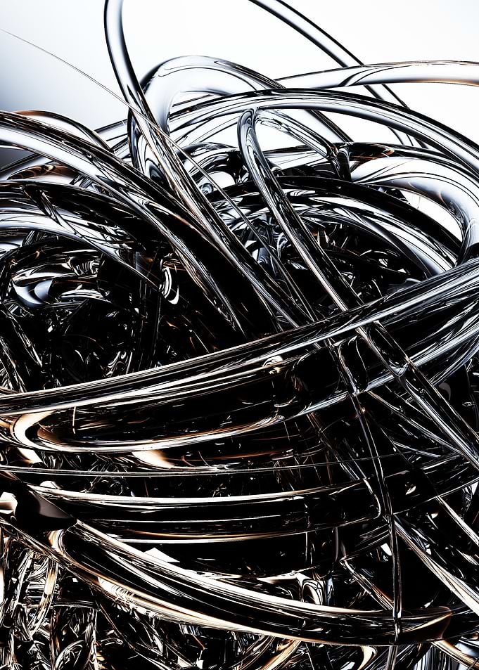 Glass tangle
