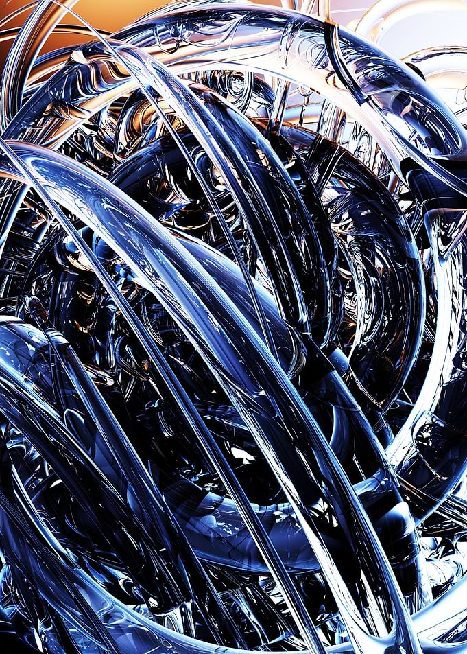 Glass tangle
