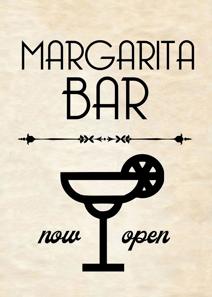 MARGARITA Retro Bar Sign
