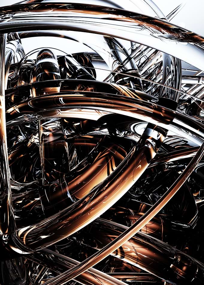 Glass tangle