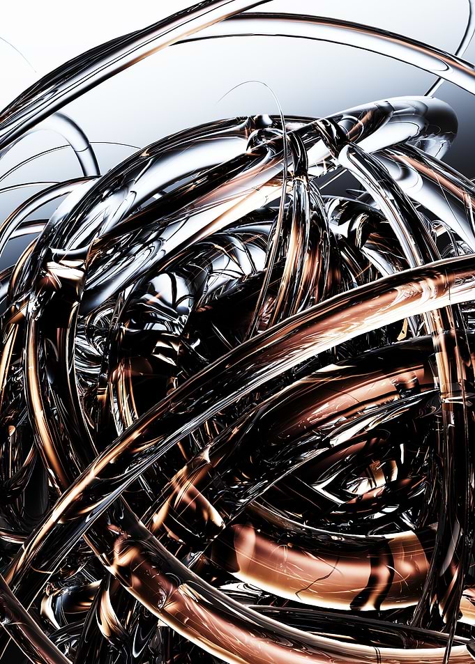 Glass tangle