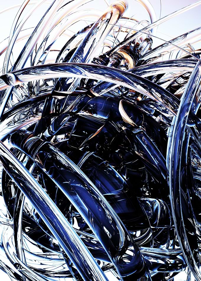 Glass tangle