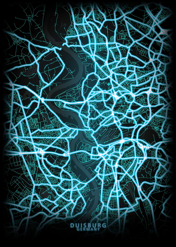 Duisburg Germany City Map