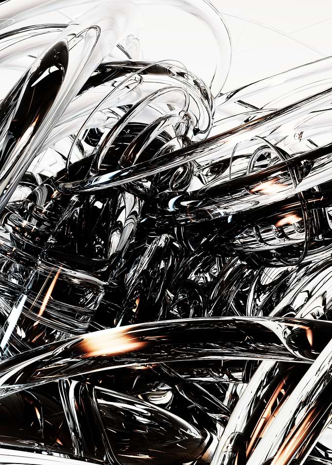 Glass tangle
