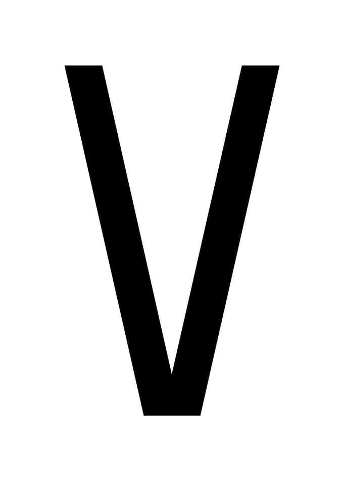 Letter V