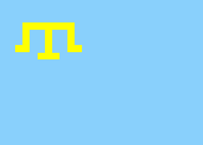 Crimean Tatar people flag