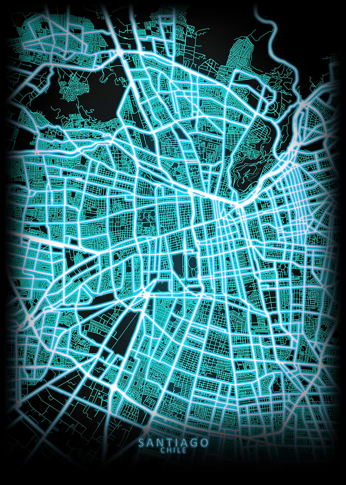 Santiago Chile City Map