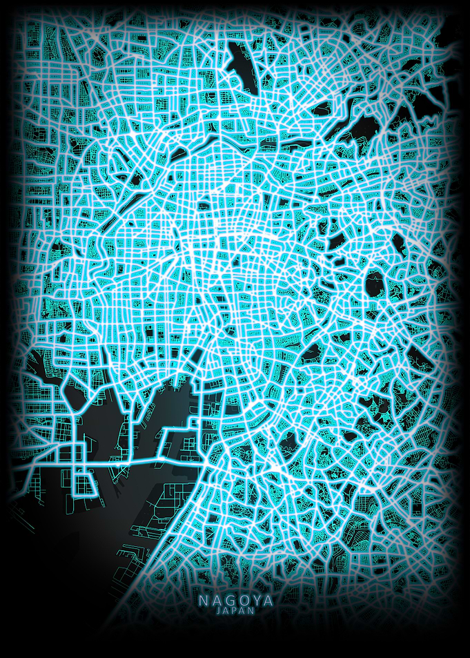 Nagoya Japan City Map