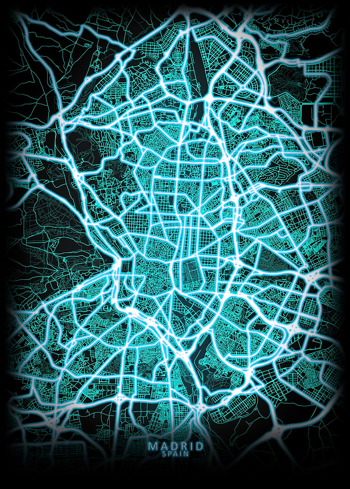 Madrid Spain City Map