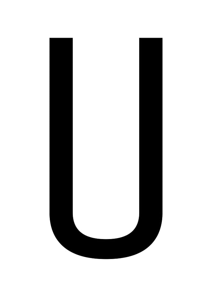 Letter U