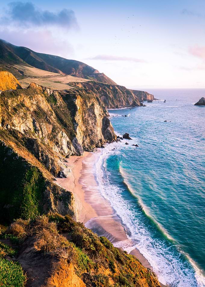 Sea Beach on the Mountains