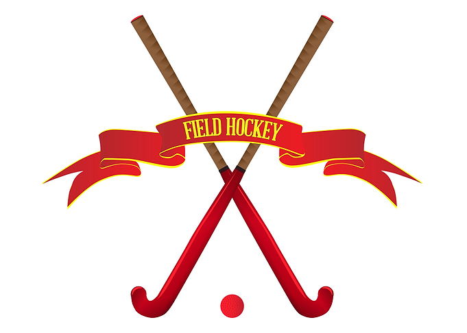 Field Hocky Ribbon Banner
