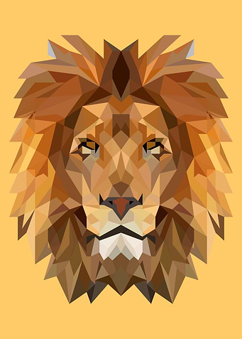 Lion Wild Animal Polygon
