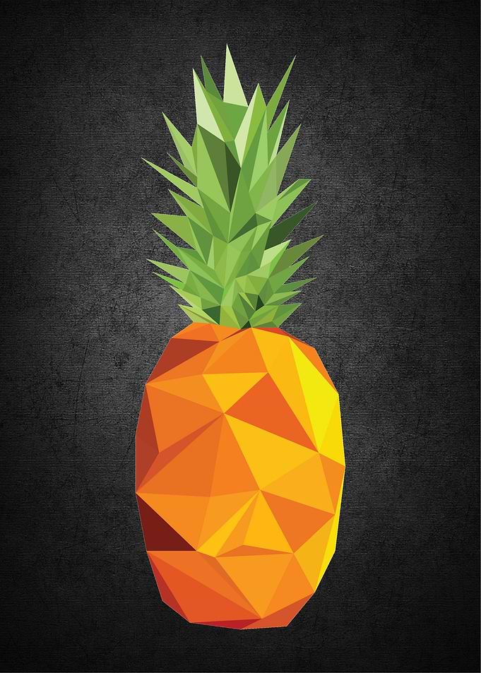 Pineapple Fruit Polygon