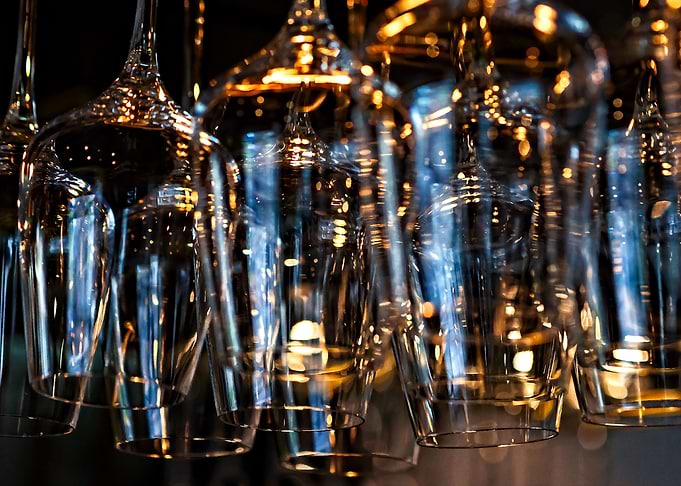Play Of Light On Glasses