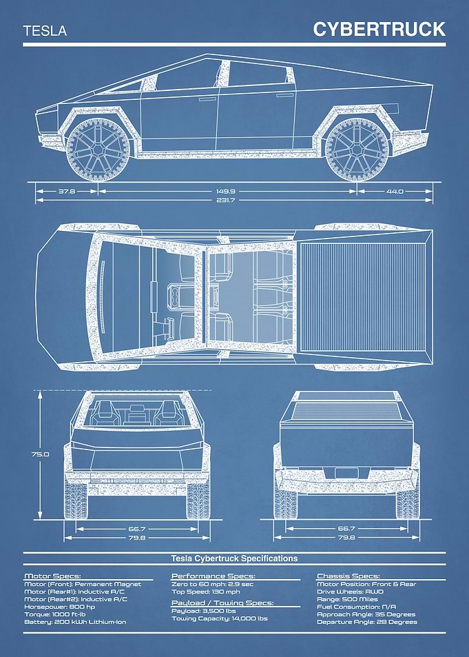 Tesla Cybertruck Vertical