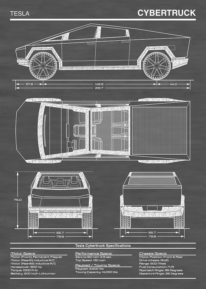 Tesla Cybertruck Vertical
