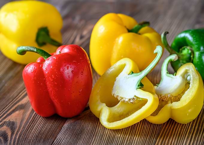 Fresh bell peppers