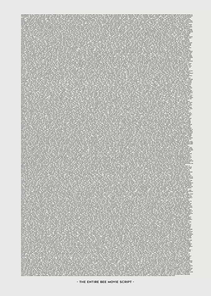 The Bee movie script