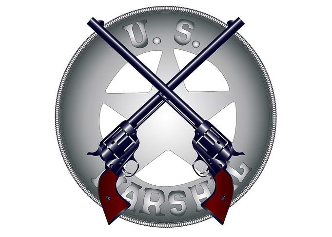 US Marshal Guns and Badge