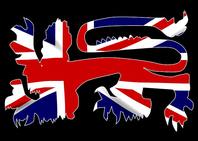 British Lion On Union Jack